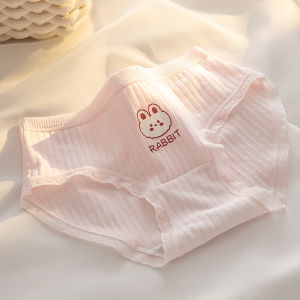 Quần lót nữ cotton họa tiết chú thỏ đáng yêu - Quần chíp nữ thoáng khí ngăn mùi kháng khuẩn DLN68 - LY11