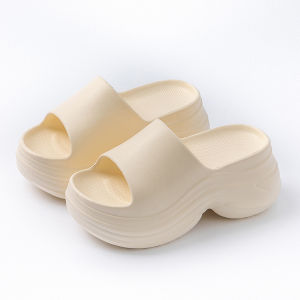 [Free Shipping] Thick-Soled Slippers For Outdoor Wear Summer WomenS High-Heeled Non-Slip EVA Sandals