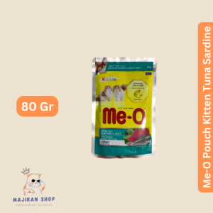 Meo Pouch Kitten 80 Gram Makanan Anak Kucing Rasa Tuna Sarden