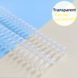 30-Hole Loose-leaf Plastic Binder Rings 85 Sheets Capacity For A4 DIY Notebook Supplies For School