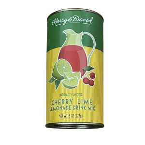Bột pha nước Chanh Anh Đào Harry & David  NATURALLY FLAVORED CHERRY LIME LEMONADE DRINK MIX 227g thơm ngon của Mỹ