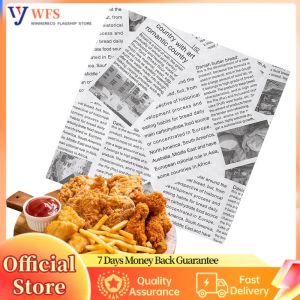 Waxed Deli Paper Sheets 500 Pieces 25x25cm Disposable Sandwich Wrapping Paper for Fries and Burgers