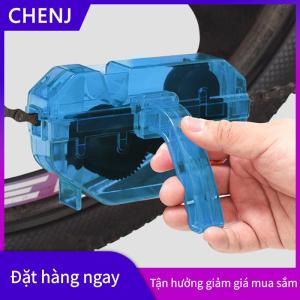 CHENJ Xách Tay Xe Đạp Chuỗi Cleaner Xe Đạp Bàn Chải Scrubber Công Cụ Rửa Leo Núi Đi Xe Đạp Làm Sạch Kit Ngoài Trời Phụ Kiện Chuỗi Làm Sạch