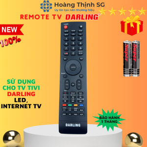Remote điều khiển tivi DARLING SMART 3D lớn điều khiển TV DARLING các dòng tivi smart/ Internet / TV LED - Tặng kèm pin