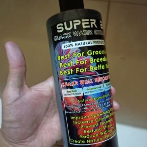 SUPER B Black Water sauk ikan laga betta gromming ubat ikan pati ketapang daun ketapang akira air ikan fish food medicine