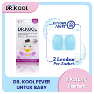 DR. KOOL Fever Baby 2 pcs- Plester Kompres Demam Bayi Penurun Panas