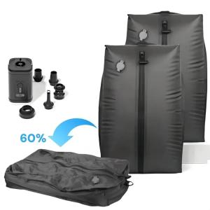 17L Travel Vacuum Storage Bags with Air Pump Outdoor Clothes Compression Bags Reusable Empty Vacuum Bags for Clothes Suitcases2026