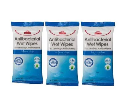 TOPVALU Unscented Antibacterial Wet Wipes Canister/Refill 100pcs /Fragrance(3x10s)