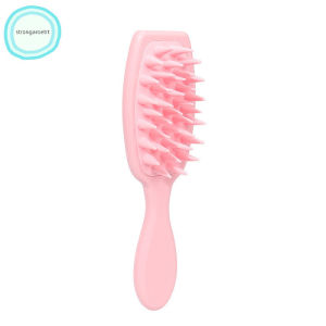 [HCM] Bàn Chải Gội Đầu Mát Xa Da Đầu Bằng silicone Tay Cầm Dài Tiện Lợi-Randy