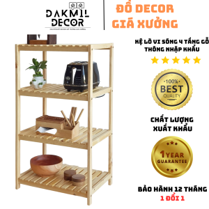 KỆ ĐỂ LÒ VI SÓNG 4 TẦNG Dài 55 x Cao 120 ĐĂK MIL DECOR
