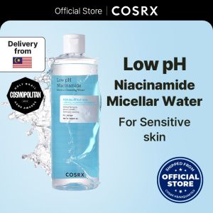 COSRX Low pH Micellar Cleansing Water with Niacinamide No-Rinse Formula to Cleanse Calm & Hydrate Sensitive Acne-Prone Skin