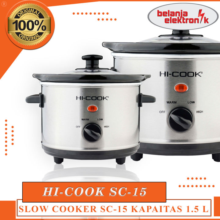 SLOW COOKER HI-COOK KAPASITAS LITER Lazada Indonesia