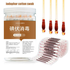 50/100PCS/Boxed Disposable Cotton Swab Portable Individual Package Cotton Bud Fall Scratch Cotton Buds