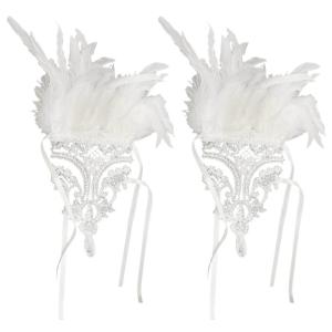 Bridal Wrist Cuffs for Bachelorette Party Decorations Bride To Be Gift Bridal Shower Wedding Black Lace Feather