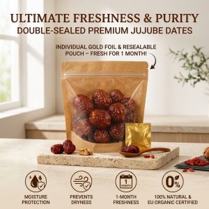 Natural Honey Dates Dried Red Dates Jujube Male Vitality Energy Stamina Health Supplement Dried Fruit Superfood