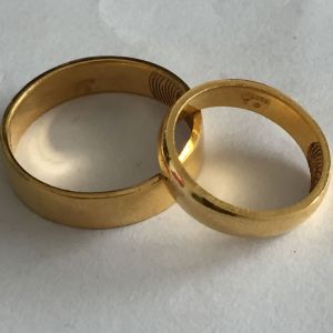 couples ring 24k engagement ring 3 items gold premium grade [JAPAN] hypoallergenic