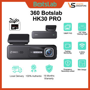 360 Botslab HK30 Pro Dash Cam 130° Wide Angle Color Night Vision Premium Front 1080P Camera 24hr Motion Detection Parking Mode Loop Recording