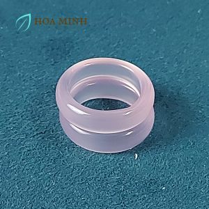 Nhẫn đá Mã Não hồng phớt dày 5.7 li size ni đường kính 17.5mm thời trang thanh lịch | Hoa Minh Gem