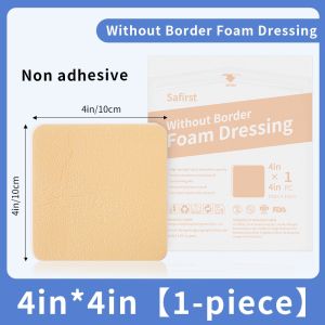 1PCS Polyurethane Foam Dressing Unbounded Non-Self-Adhesive Pressure Ulcer Patch Bedridden Elderly