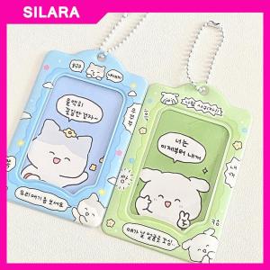 SILARA Thời trang Hàn Quốc 3 inch photocard chủ Kpop thẻ Keychain Mặt dây chuyền thần tượng chủ thẻ xe buýt ngân hàng ID thẻ bìa sinh viên Nguồn cung cấp