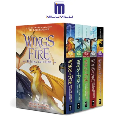 Wings of Fire #1-5 Special Edition Box Set Paperback by Tui T. Sutherland Original English books