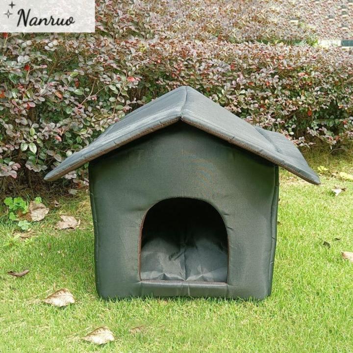 NANRUO Waterproof Outdoor Pet House Oxford Warm Cabin Pet Bed Tent
