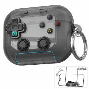 Hard Shell Game Console Design for AirPods 5 4 Earphone Case Cover with Secure Lock Clip Protective Cover