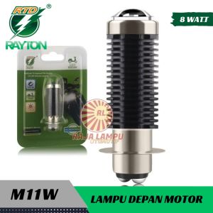LAMPU MOTOR RTD M11W H4 2 WARNA PUTIH KUNING HEADLAMP VIXION RAYTON
