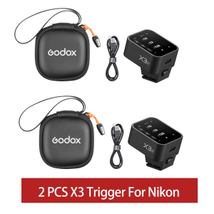 Godox X3 TTL HSS 2.4G Wireless X3-N Flash Trigger OLED Touch Screen Transmitter Quick Charge for Nikon Camera