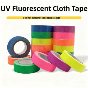 Fluorescent Cotton Tape 6 Colours UV Blacklight Reactive Neon Coloured For Party Decoration Halloween Crafts