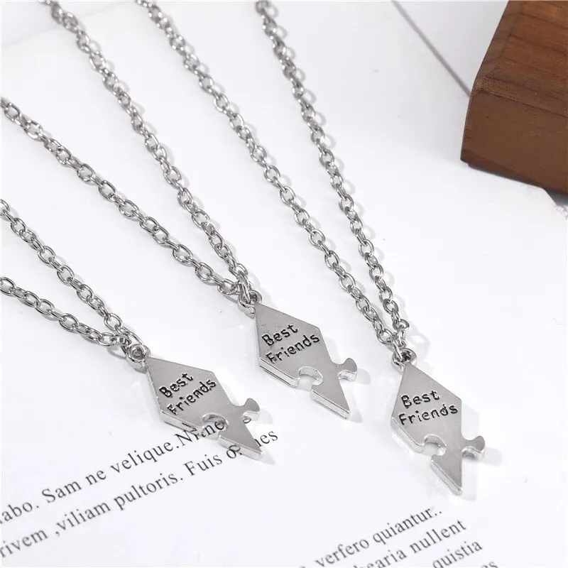 Best friend necklaces sales male and female