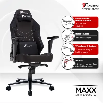 TTRacing Maxx Gaming Chair Ergonomic Home Office Chair - 2 Years Official Warranty