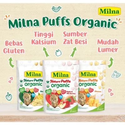 MILNA Nature Puff Organic Pouch 15gr makanan bayi