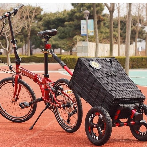 Bicycle Trailer Electric Vehicle Trailer Outdoor Camping Trolley