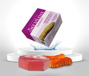 Savina GAMAT Sabun Cuci Muka Pembersih Wajah Anti Aging Facial Wash Natural Soap Bar 50gram