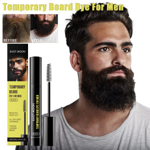codBlack Temporary Beard Dye for Men Mild Castor-Oil Male Moustache Filler Waterproof Shaping Portable Coloring Beard Dyeing Pen