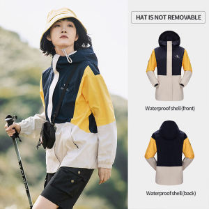 《1017》Cameljeans ซีรีส์ภูเขากลางแจ้ง เสื้อแจ็คเก็ตกันลมและกันน้ำชั้นเดียวสำหรับผู้หญิงในฤดูใบไม้ร่วงและฤดูหนาวใหม่