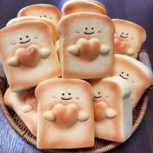 Squishy Bread Squeeze Toy Slow Rising Sticky Stress Relief Toy Stress Relief Super Soft Sensory Fidget