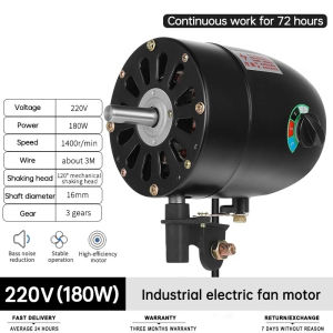JF Indonesia Motor kipas industri daya tinggi 180W/230W/260W 220-240V 50Hz motor bantalan bola untuk aksesoris kipas meja