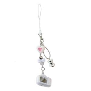 Alloy Camera Bear Keyring Vibrant Color Keychain for Purse Bag Birthday Gift Key Chain Piece Phone Strap