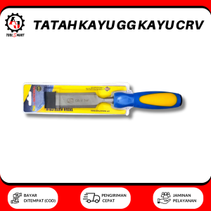 Tatah Kayu Gagang Karet CRV CPT National 1/4 5/16 3/8 1/2 5/8 Inch Wood Chisel