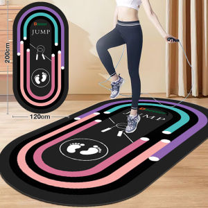 PERPOWER 200cm*120cm แผ่นรองกระโดดเชือก เสื่อโยคะ skipping mat ขนาดใหญ่พิเศษ เก็บเสียง 7 มม