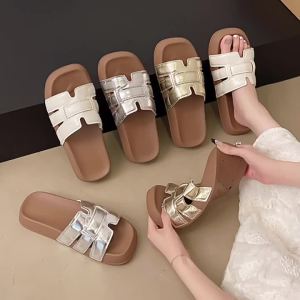 [Free Shipping] WomenS Summer Outdoor Slippers 2025 New Style Perfect With Dresses Stylish And Chic For Beach Vacations One-Strap Sandals
