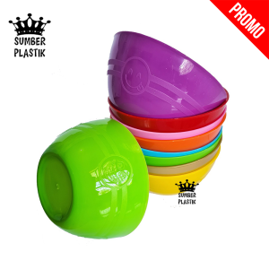 Mangkok Plastik/Mangkok KUAH/Mangkok Makan Emotion 14cm (1LUSIN/12PCS)