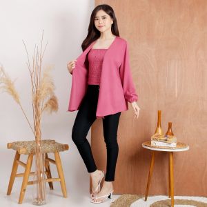 (SALE) Setelan Cardi Wanita 2in1 Tanktop CARDIGAN BELLE