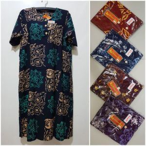 BISA COD - Daster jumbo kencana ungu murah meriah.