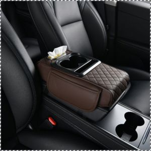 Armrest Box Seat Cover Fall Prevention Large Storage Space Practicality Fashion Storage Pocket