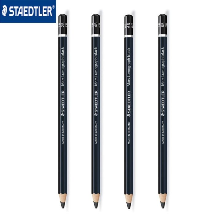 STAEDTLER 100B Black Pole Professional Drawing Pencil 2B/4B/6B/8B/7B/HB