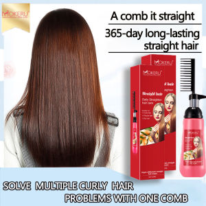 MOKERU hair rebonding set original Straighten your hair with a comb 150ml hair straigthening cream hair rebonding treatment set rebonding set original straightening cream hair hair straightening cream mokeru straight hair