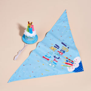 Pet Scarf Pet Birthday Decoration Cat Dog Hat Bibs Cake Dog Cap Pet Costumes